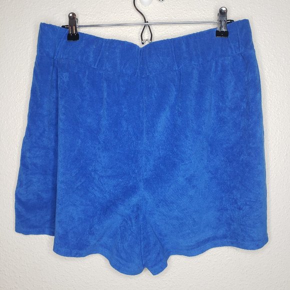 Juicy Couture Women's Royal Blue Terrycloth Shorts Sz 2X - Picture 4 of 5